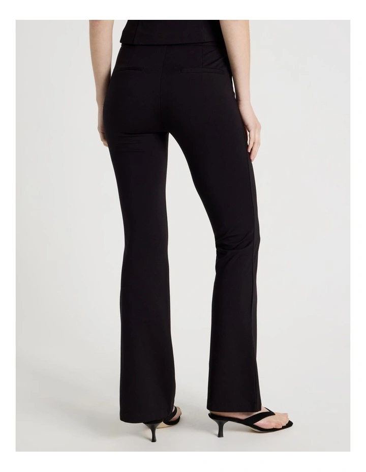 Low Rise Flare Pant in Jet Black image 6