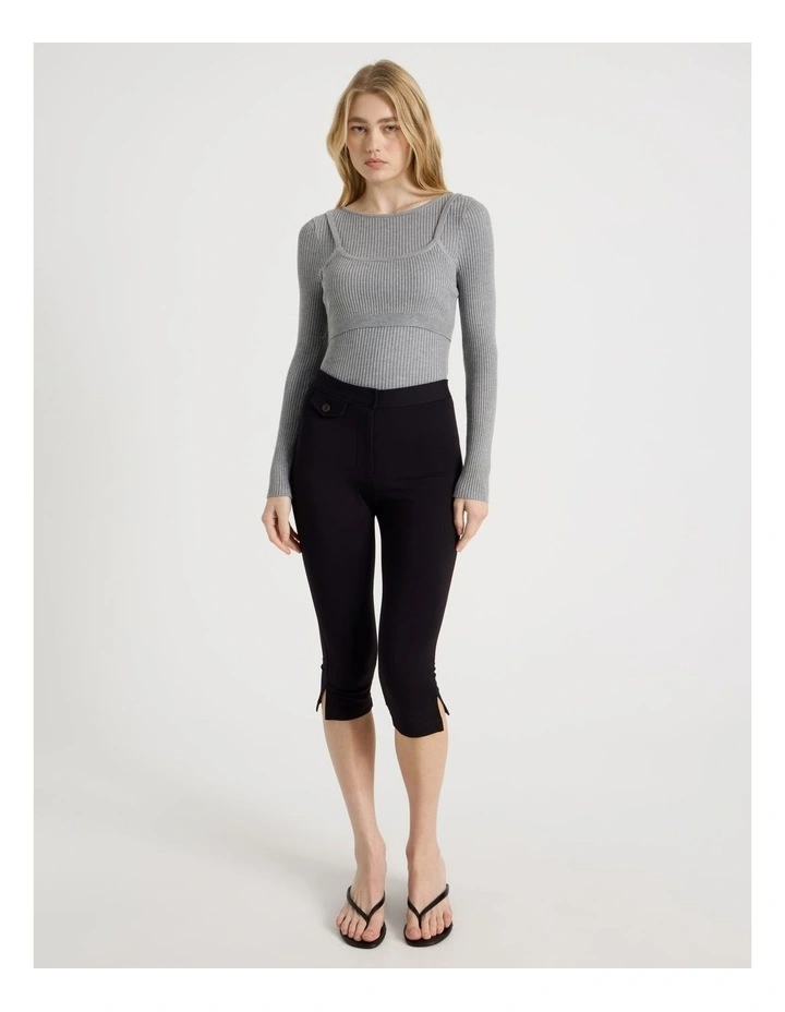Capri Workwear Pant in Jet Black image 1