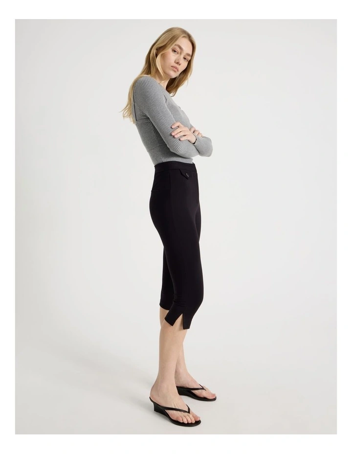 Capri Workwear Pant in Jet Black image 3