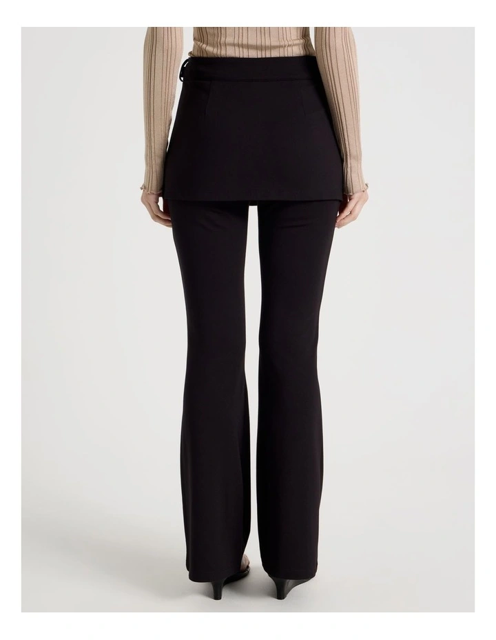 Skirt Overlay Pants in Jet Black image 5