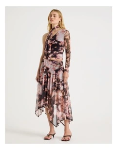 Handkerchief Skirt in Tie Dye Print