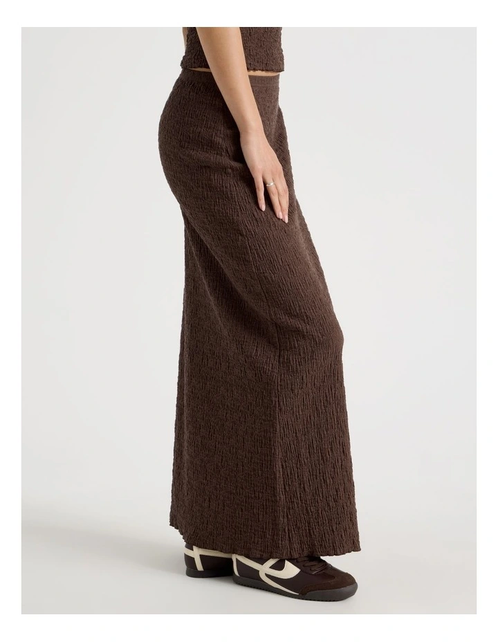 Textured Midi Skirt in Bracken image 5