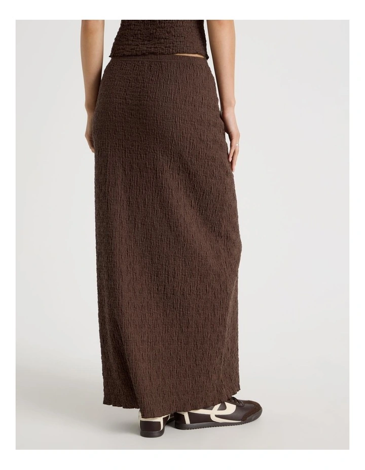 Textured Midi Skirt in Bracken image 6