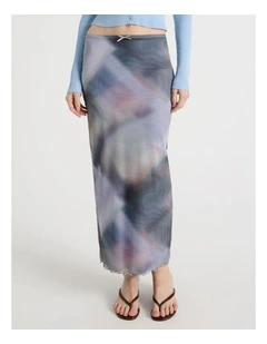 Mesh Midi Skirt