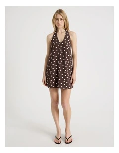 Sleeveless Halter Dress