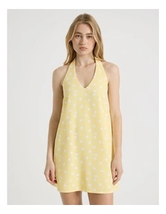 Sleeveless Halter Dress