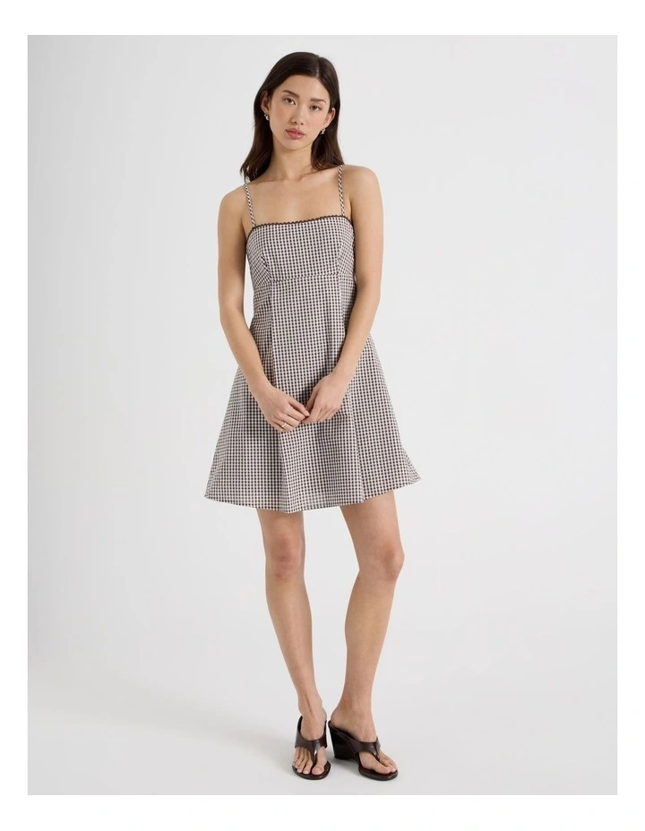 Mini Dress in Bracken Check image 1