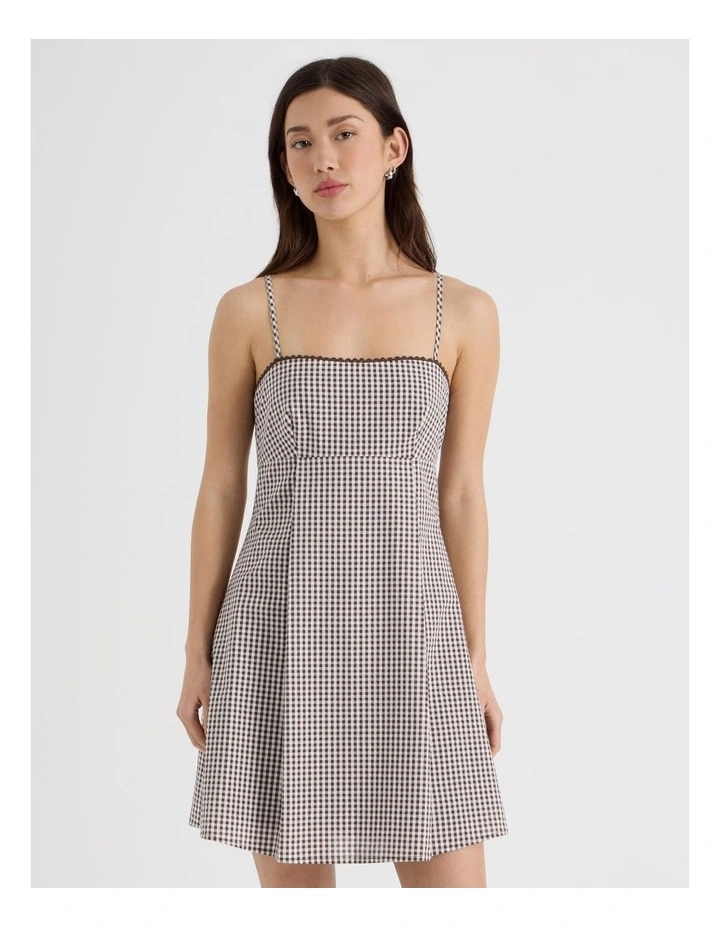 Mini Dress in Bracken Check image 2