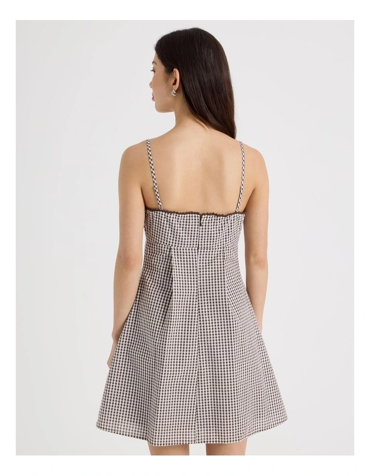 Mini Dress in Bracken Check image 6