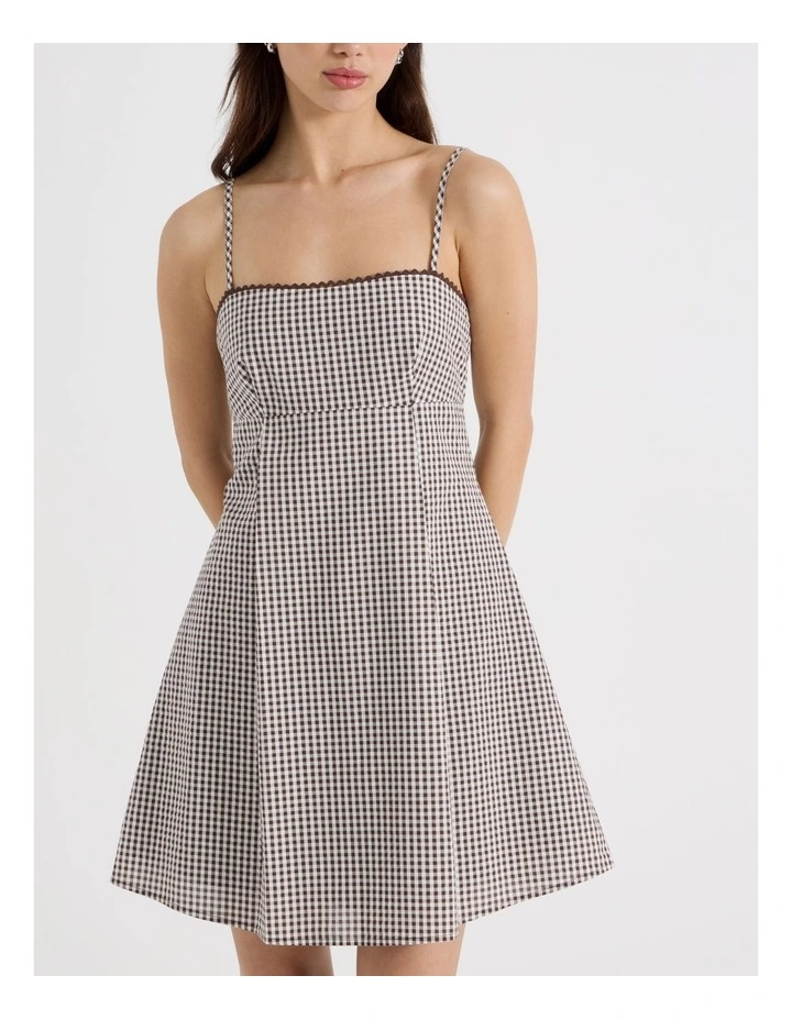 Mini Dress in Bracken Check image 7
