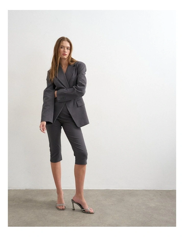 Cara Cinched Blazer in Grey image 2