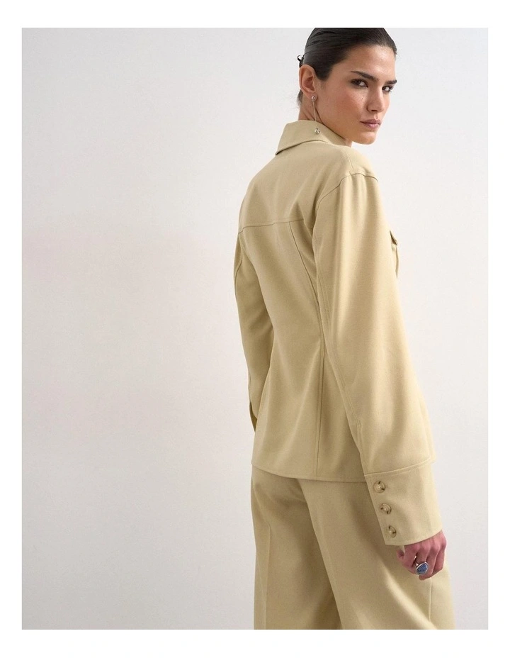 Talia Tailored Shirt in Green image 2