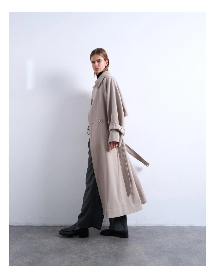 Grace Trenchcoat in Stone image 2