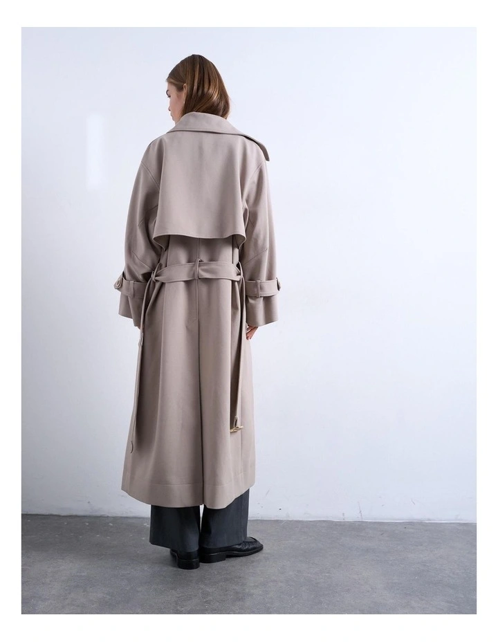 Grace Trenchcoat in Stone image 4