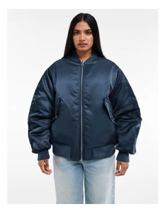 Sava Bomber Jacket in Blue