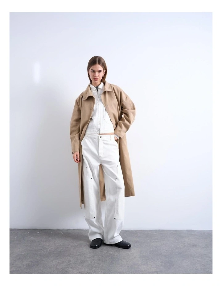 Liva Halterneck Maxi Dress in Beige image 1