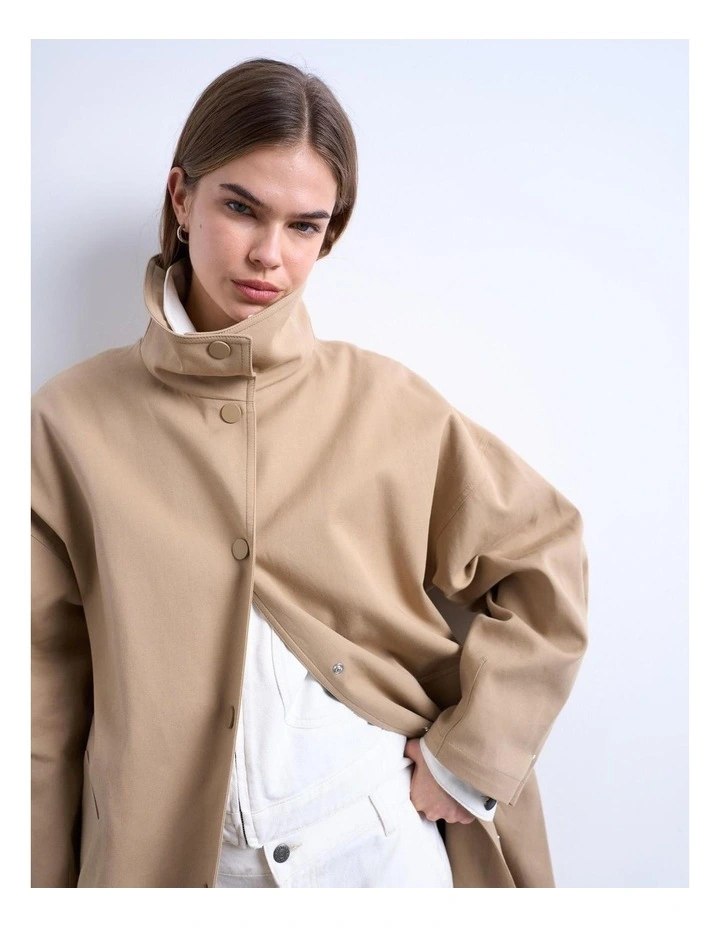 Liva Halterneck Maxi Dress in Beige image 3