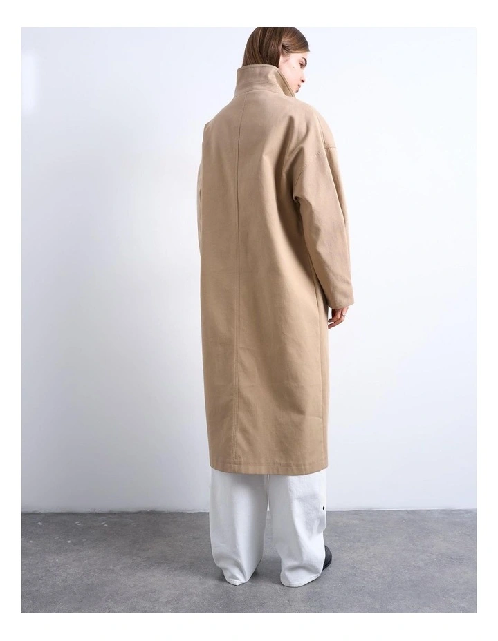 Liva Halterneck Maxi Dress in Beige image 4