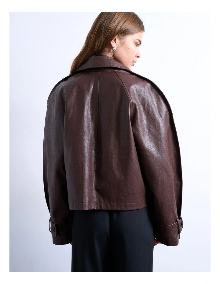 Thalia Ovoid Sleeve Short Trenchcoat Brand Attributes image 4