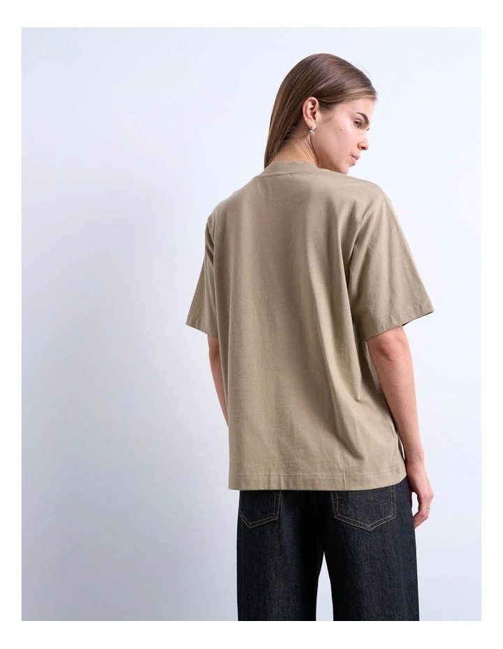 Premium Basic T-Shirt in Stone image 4