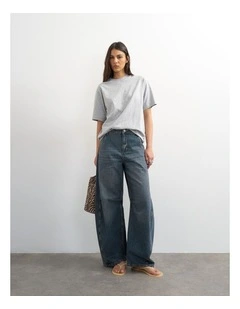 Premium Basic T-Shirt in Grey Marle