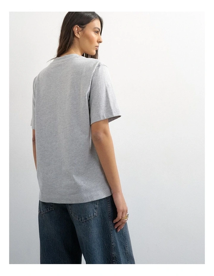 Premium Basic T-Shirt in Grey Marle image 2