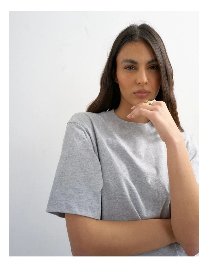 Premium Basic T-Shirt in Grey Marle image 4