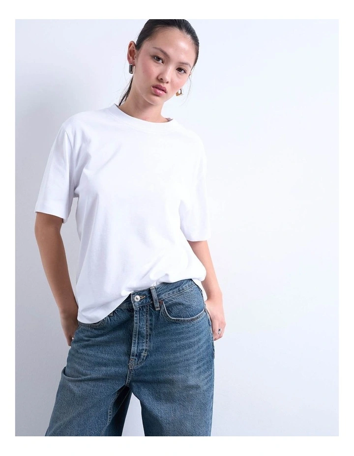 Premium Basic T-Shirt in White image 2