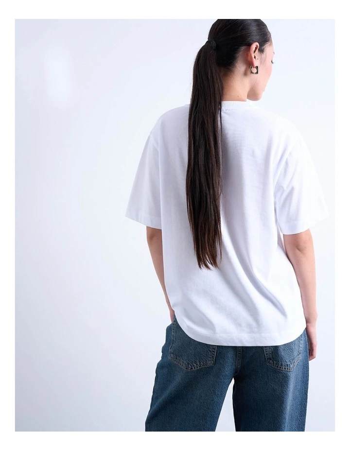 Premium Basic T-Shirt in White image 3