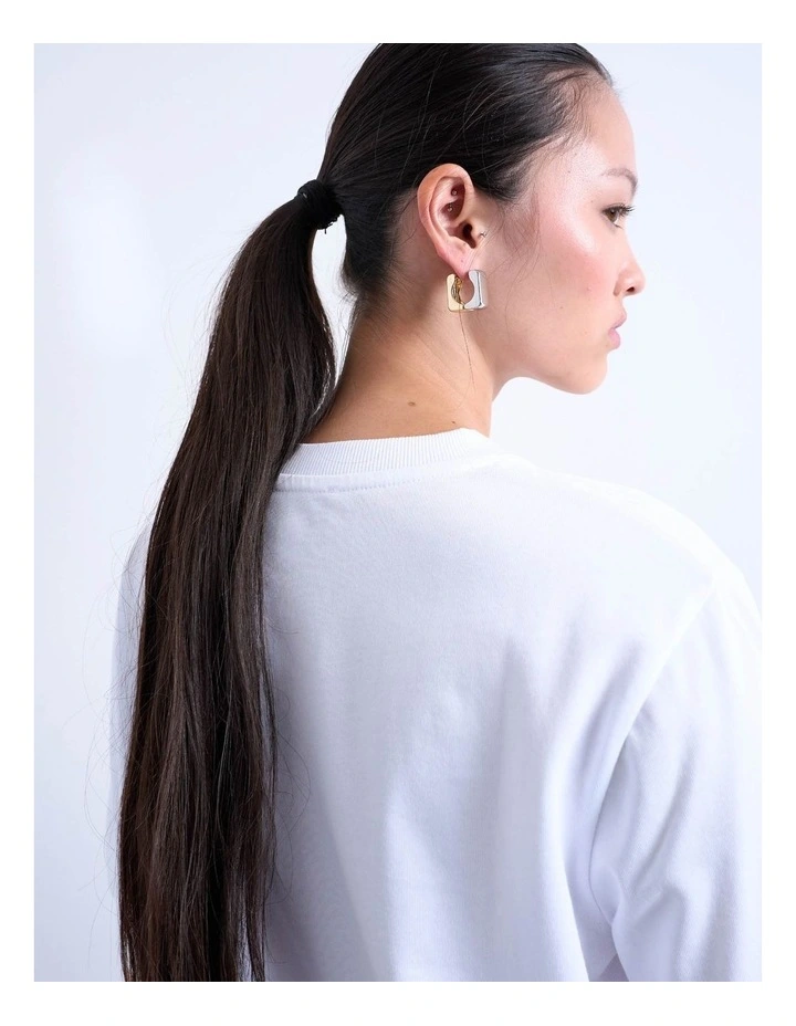 Premium Basic T-Shirt in White image 4