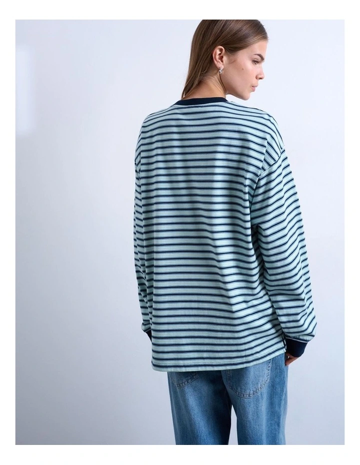 Malene Skater T-shirt in Blue image 3