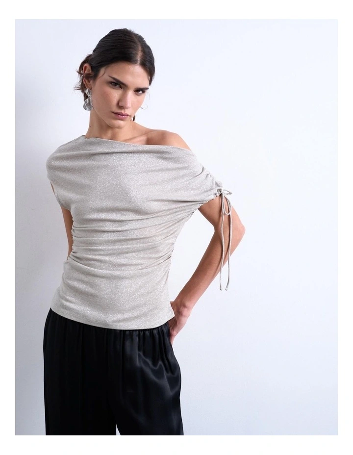 Viva Asymmetrical Top in Silver image 1