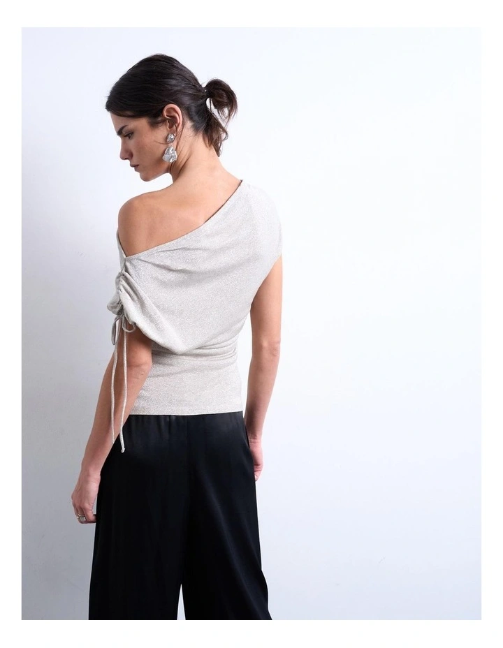 Viva Asymmetrical Top in Silver image 2