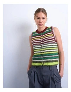 Caro Stripe O-Neck Vest
