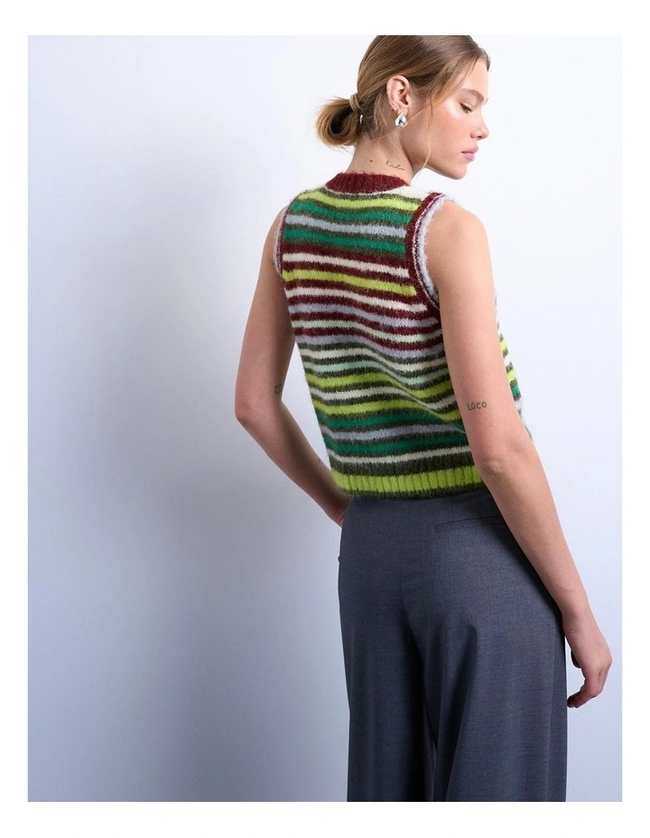 Caro Stripe O-Neck Vest image 3