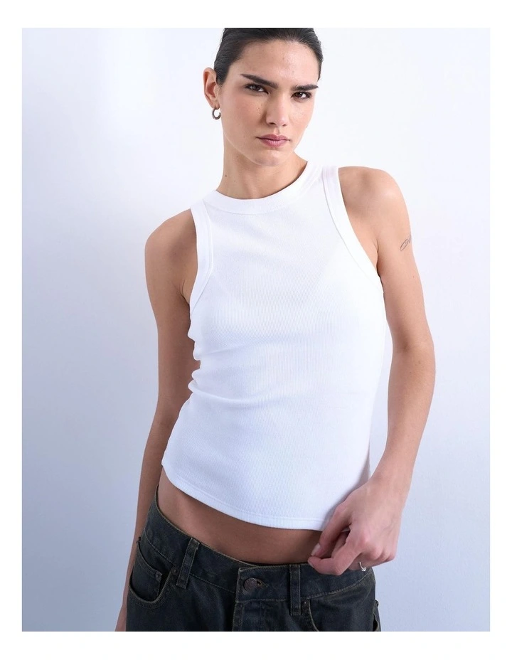 Mary Sleeveless Vest in White image 1