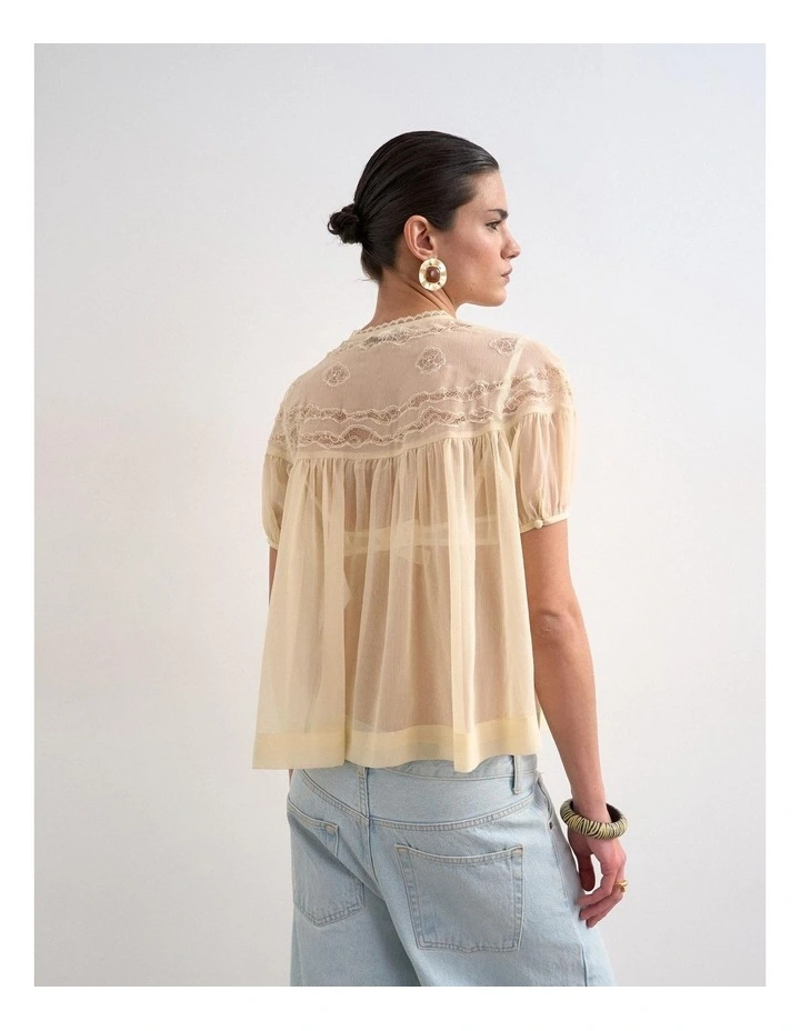 Layla Lace Top in Stone image 3