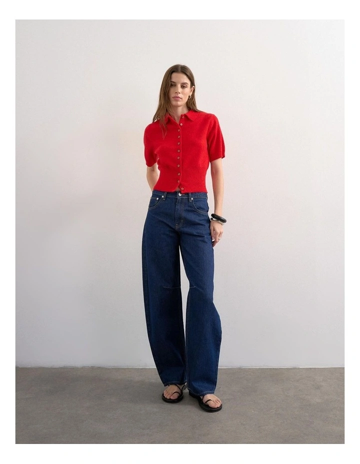 KYLIE  CINCH WAIST POLO PULLOVER image 3