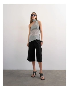 Hanny Halter Scarf Top in Multi