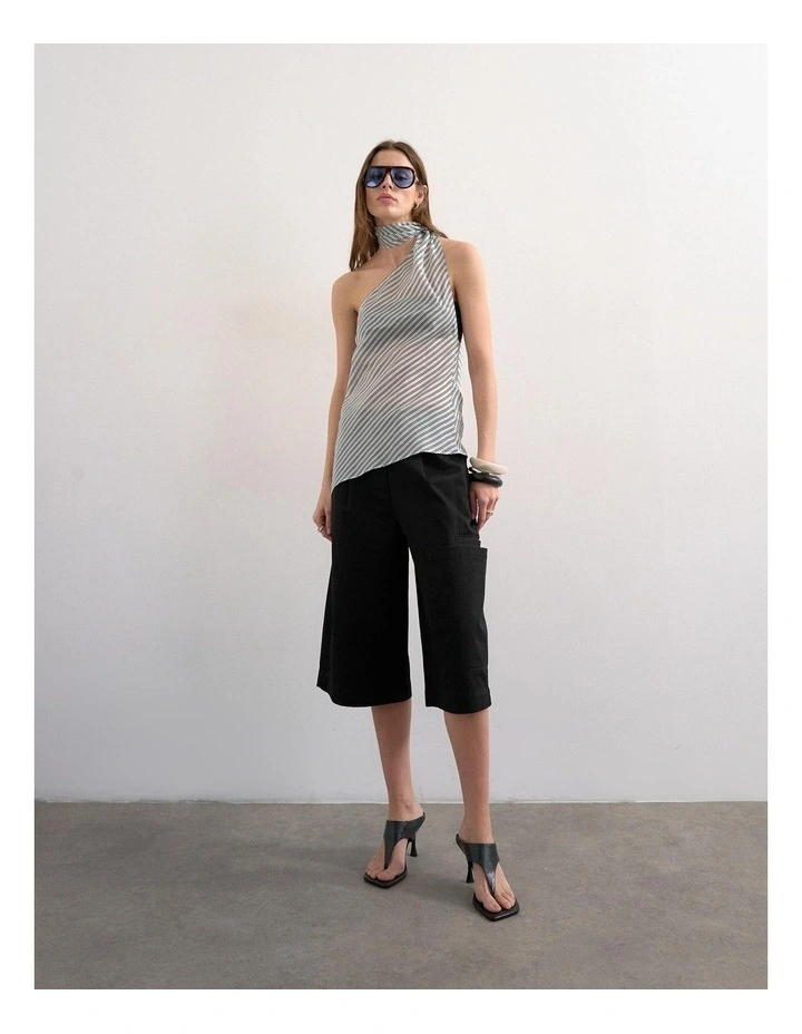 Hanny Halter Scarf Top in Multi image 1