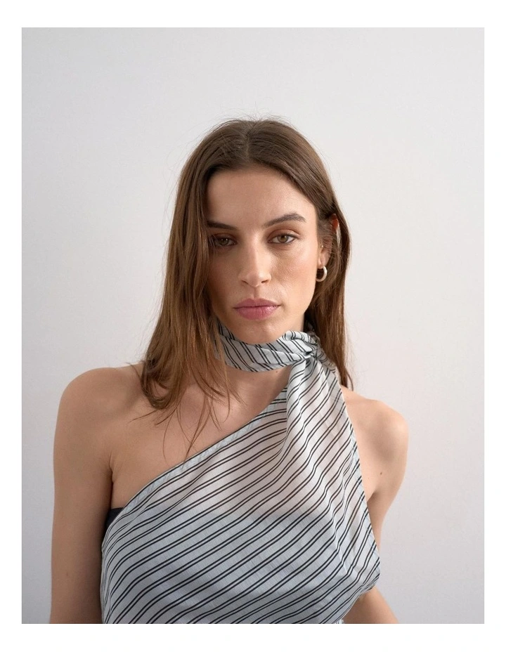 Hanny Halter Scarf Top in Multi image 4