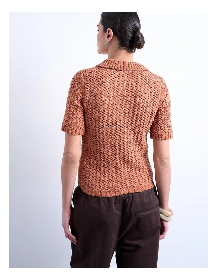 Alice Polo Pullover in Red image 4