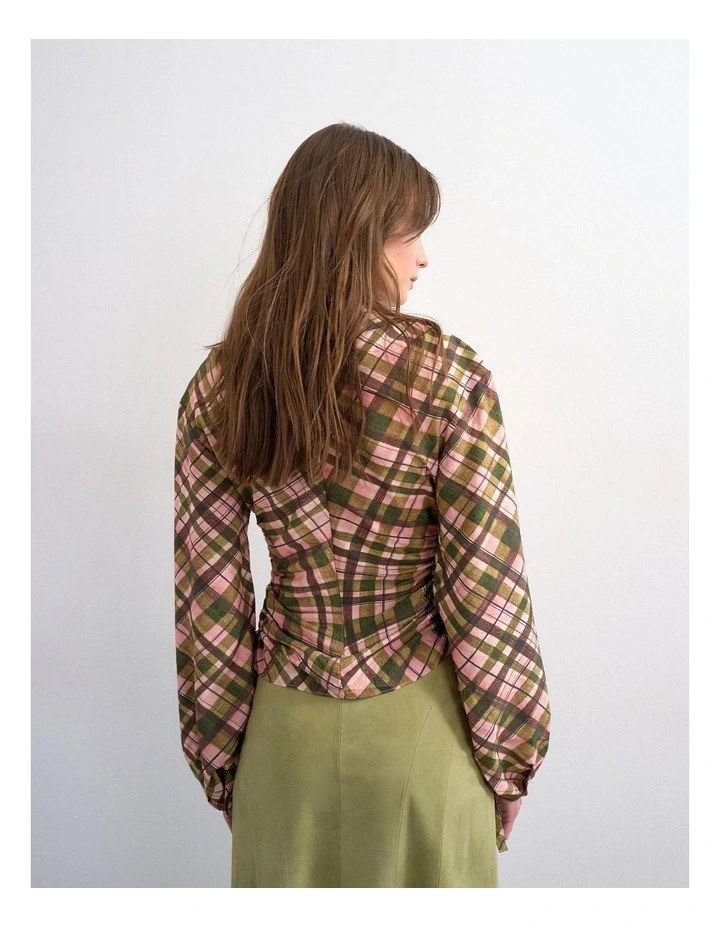 Riley Tie Top in Multi image 4