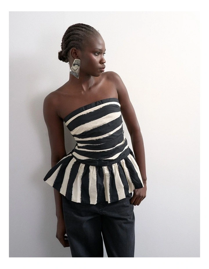 Solde Bandeau Peplum Top image 2