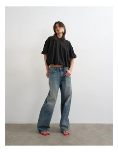 MANDY BUBBLE HEM TEE