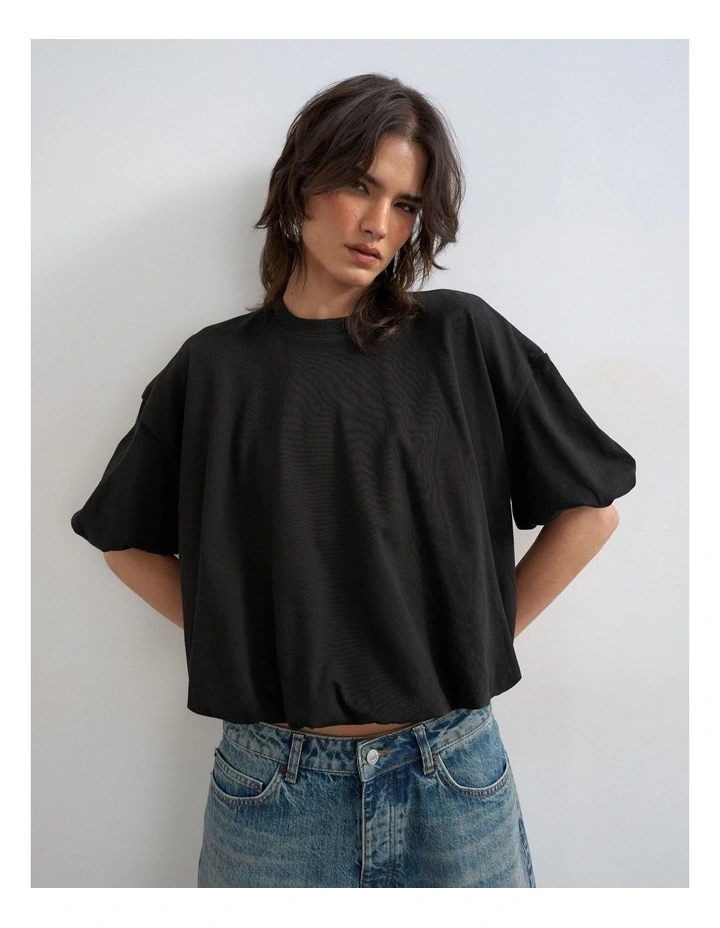 MANDY BUBBLE HEM TEE image 2