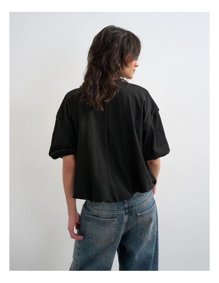 MANDY BUBBLE HEM TEE image 4
