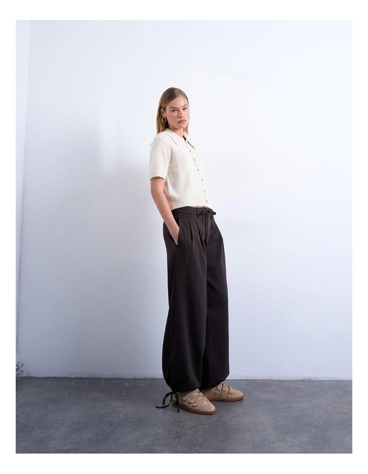 Cleo One Button Cardigan in Ivory image 4