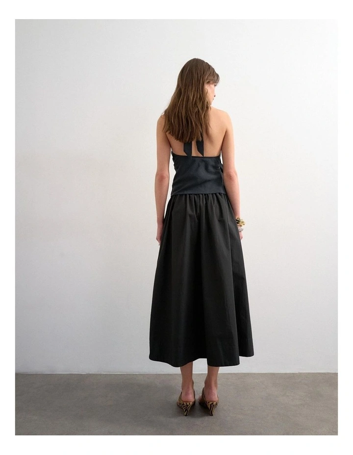 Tssally Ankle Skirt in Black image 4