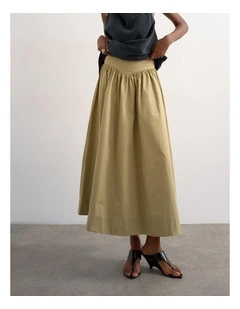 Sally Ankle Skirt in Green